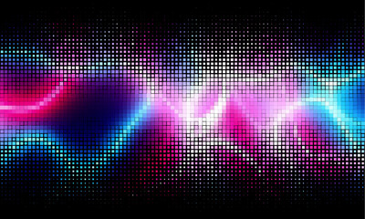 Fototapete - abstract technology particles halftone vector background