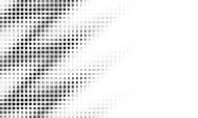 Fototapete - Diagonal abstract halftone bitmap dot effect texture modern dynamic background