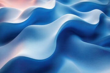 Wall Mural - soft blue waves create a tranquil and soothing visual effect with gentle curves and smooth textures 