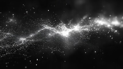 Wall Mural - the image uses lines and dots to visually represent the complex connections of data and networks