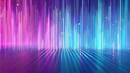 Wall Mural - Vibrant Neon Light Streaks in Abstract Futuristic Motion