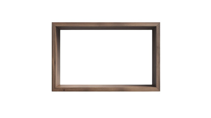 Wall Mural - empty picture frame transparent background