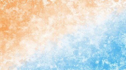 Wall Mural - Abstract orange-blue watercolor texture background