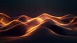 © afrah - Luminous abstract waves with glowing peaks and smooth gradients, creating an energetic digital flow against a dark and sleek background