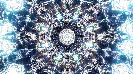 Wall Mural - Mesmerizing Kaleidoscope Fractal Pattern with Vibrant Colors