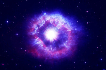 Wall Mural - a bright, beautiful cosmic nebula. elements of this image furnished by nasa