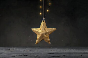 Wall Mural - Golden Starlight Garland