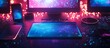 © MUMTAZ - Neon Tech Gadgetry: A Futuristic Desktop Setup