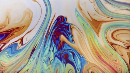 Wall Mural - Soap bubble showing thin film interference concept and resulting different spectrum of light