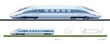 © Georgii - Futuristic high-speed train with sleek aerodynamic design illustration