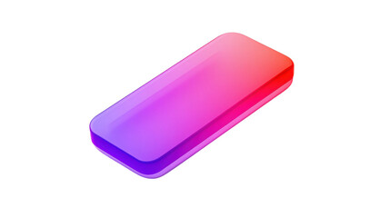Wall Mural - gradient button with hover effect transparent background