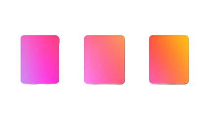 Wall Mural - gradient button with hover effect transparent background