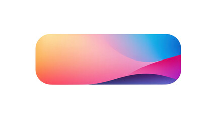 Wall Mural - gradient button with hover effect transparent background