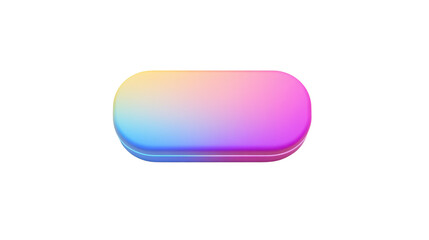 Wall Mural - gradient button with hover effect transparent background