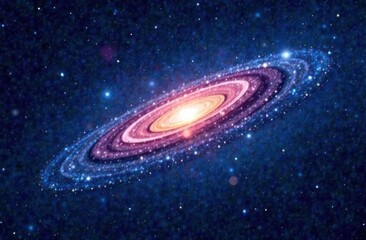 beautiful space galaxy at night, astronomy concept