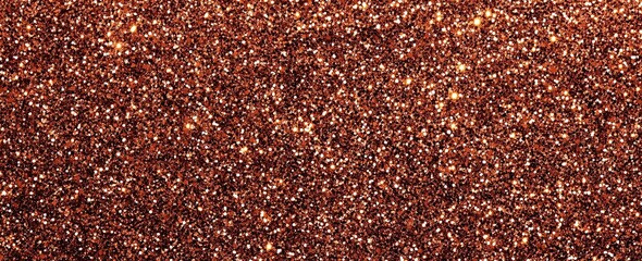 Wall Mural - Photograph of a copper glitter texture background, shiny and sparkling