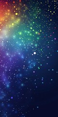 Canvas Print - Abstract background with colorful bokeh lights swirling and sparkling, creating a vibrant and festive atmosphere against a dark backdrop, perfect for celebrations, holidays, or special occasions