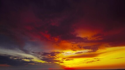 Wall Mural - beautiful sunrise sky background, timelapse, 4k
