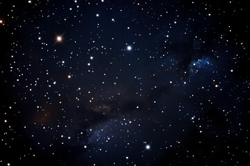 Dark night sky with stars