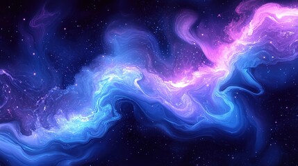 Wall Mural - cosmic dance of colors outer space abstract art digital environment starry viewpoint vibrant concept