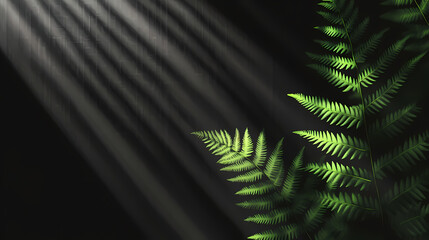 Wall Mural - Diagonal lines gobo effect on a transparent background, uhd. realistic shadows for overlay, multiply effects. light casting on a surface. Shadowfern. Illustration