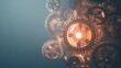 © Lush Diaries - Intricate gears illuminated, showcasing the beauty of mechanics.