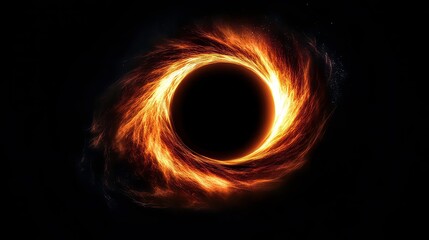 Wall Mural - a black hole consuming a spiral galaxy.
