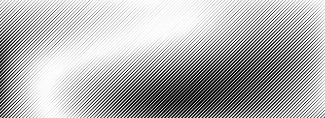 Wall Mural - fading linear gradient texture. black diagonal striped gradation background. thin to thick slanted p