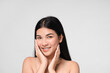 © Thanumporn - Beautiful young asian woman with clean fresh skin on face . Girl facial treatment . Cosmetology , beauty and spa