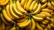 © art - A vibrant bunch of ripe yellow bananas.