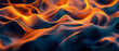 © VALUEINVESTOR - Background of orange and yellow colors create an abstract pattern that resembles a burning fire or waves in water, generative AI