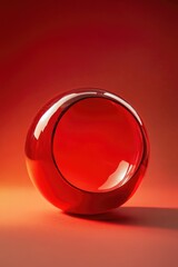 Wall Mural - Red Glass Ball on Table