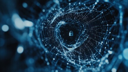 Cybersecurity Network Protection: Digital Lock in Abstract Data Web