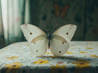 Wall Mural - Butterfly on Table