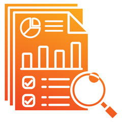 Wall Mural - analysis icon element for design