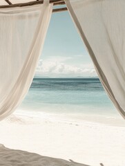 Wall Mural - Beach Canopy Bed