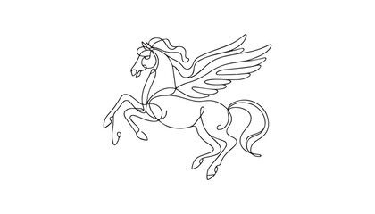 Wall Mural - horse with wings