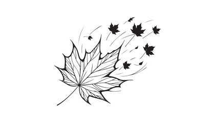 silhouette of a leaf