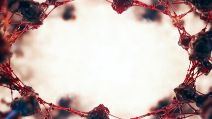 Abstract Red Network Frame  Digital Art  Background  Texture  Design Element