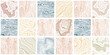 © Valerii - Wood texture set, different shades, pattern mosaic, seamless pattern, vector panel