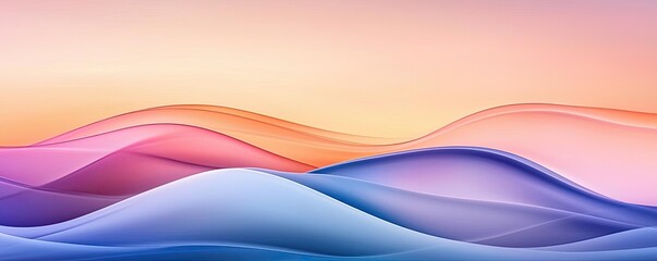 Sticker - Blurred abstract background concept. A stunning abstract wave background showcasing vibrant colors and smooth gradients.