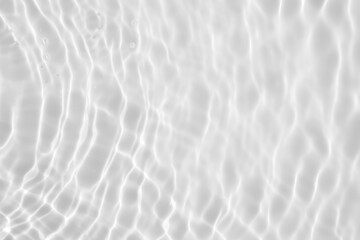 Wall Mural - abstract white transparent water shadow surface texture natural ripple background