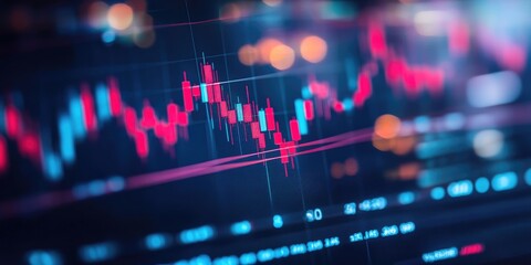 Aufkleber - Business finance technology in 2025, focusing on stock market investments, digital assets, and forex trading data analysis for business growth and success.