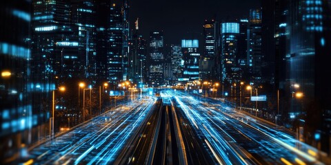 Aufkleber - Digital transformation and automation strategy. Optimizing business processes through cloud computing, customer service improvements, and data-driven decision-making.