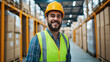© InspirationDesign - Warehouse worker in safety gear. Perfect for logistics and industrial workplace