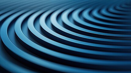 Wall Mural - symmetry gradient idea. abstract waves in blue tones creating a smooth, flowing visual experience.