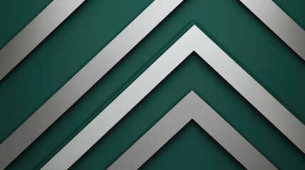 Wall Mural - triangle abstract background idea. geometric pattern with metallic stripes on a green background for
