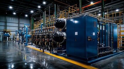 Poster - Innovative energy systems industrial facility installation for peak power storage in a modern captivating environment