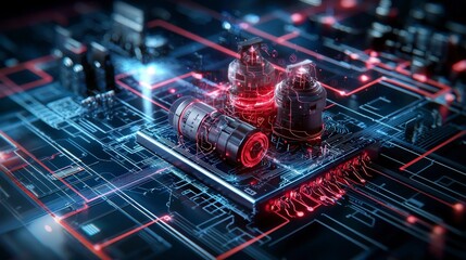 Leinwandbilder - Innovative smart grid technologies transforming peak energy management in urban environments
