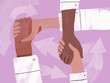 © Westend61 - Illustration of hands in a supportive handshake symbolizing teamwork and collaboration